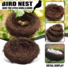 6-20cm Round Rattan Bird Nest Easter Decoration Bunny Eggs Artificial Vine Nest For Home Garden Decor Happy Easter Party Supply 2