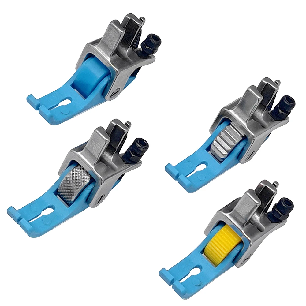 Narrow Roller Presser Foot For Singer Brother Juki Industrial Single Needle Lockstitch Sewing Machine Accessories
