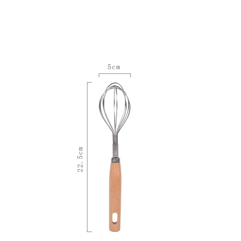 Manual Egg Beater Wooden Handle Mixer Egg Beaters Whisk Kitchen Gadgets Cream Stirring Kitchen Baking Pastry Tools egg beater