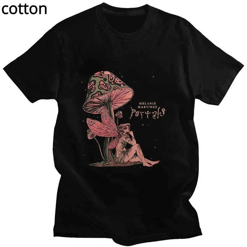 

Female T-shirts Melanie Martinez Portals Tour Tshirt 100% Cotton Tees Vintage/retro Graphic T Shirts Aesthetic Short Sleeve