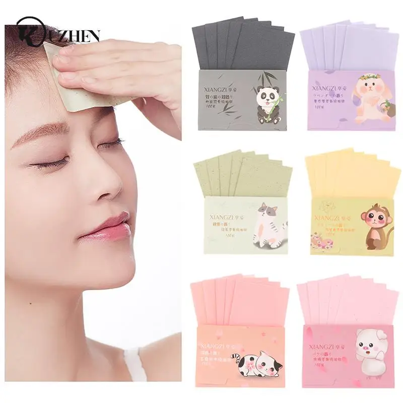 

100Pcs Face Oil Blotting Paper Protable Matting Face Wipes Facial Cleanser Oil Control Oil-absorbing Face Cleaning Tools New