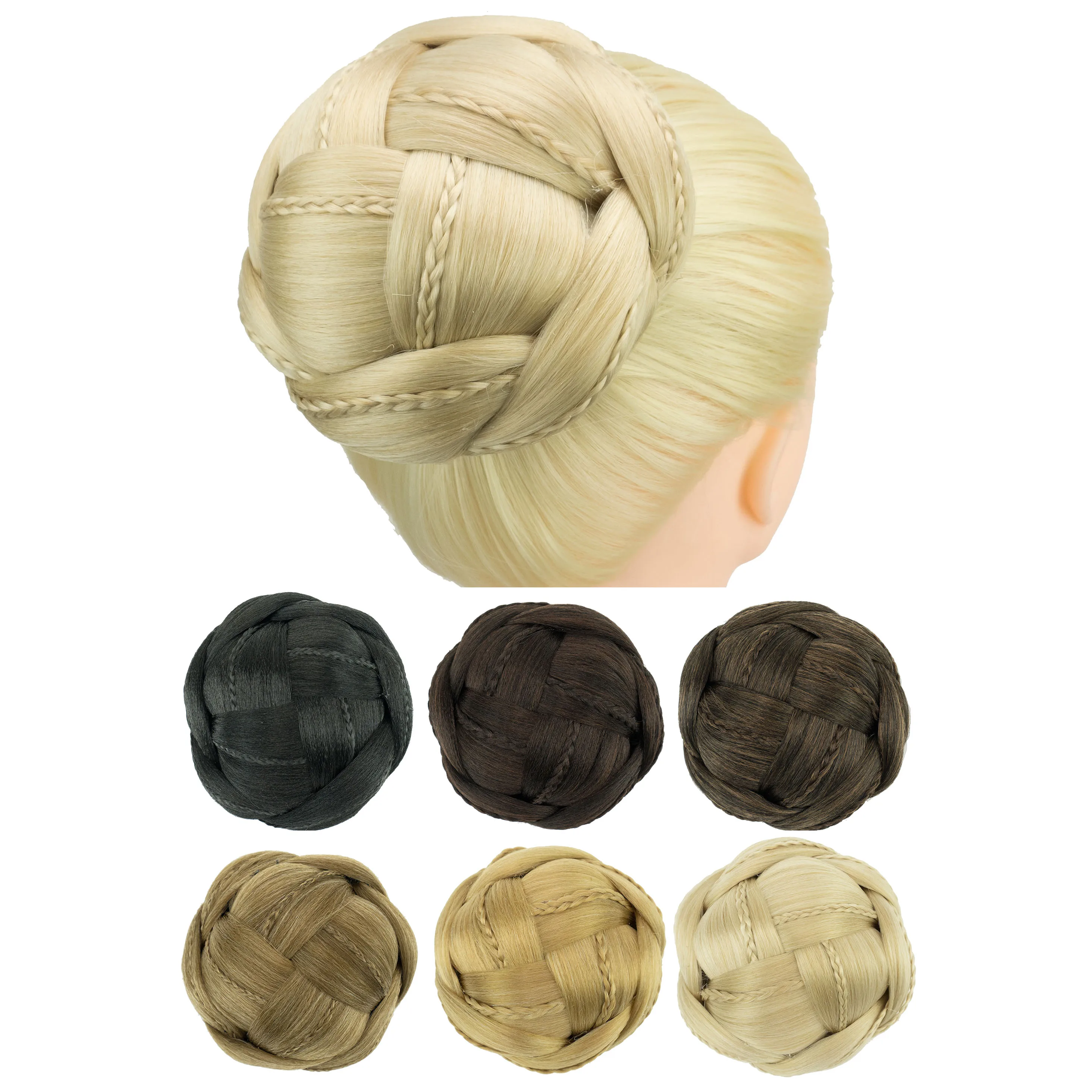 chignon capa de cabelo donut hairpieces scrunchie