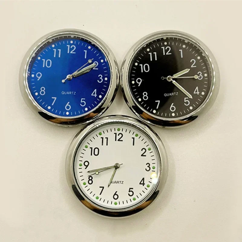 InCarMiniLuminousCarClockAutomobilesInternalStickOnWatch