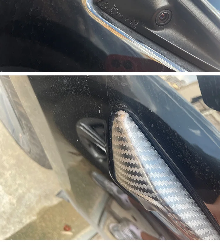 100% Real Carbon Fiber For Tesla 2021 2022 2023 Model Y 3 Fender Side Camera Protective Cover Accessories Glossy Matte Color
