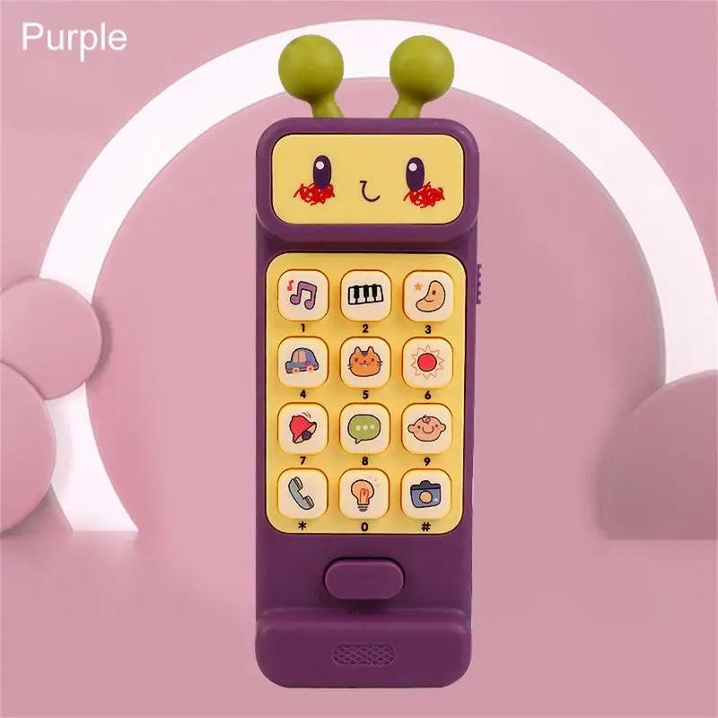 Téléphone jouet pour bébé,Machine à musique et son pour enfants,jouet  éducatif,cadeau - Type Rose