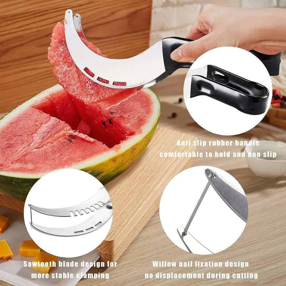 Multifunctional Watermelon Melon Cutter Stainless Slicer Watermelon Cutter Tool Slicer Cutters For Fruit Knife Kitchen Gadgets fruit slicer fruit knife food slicer