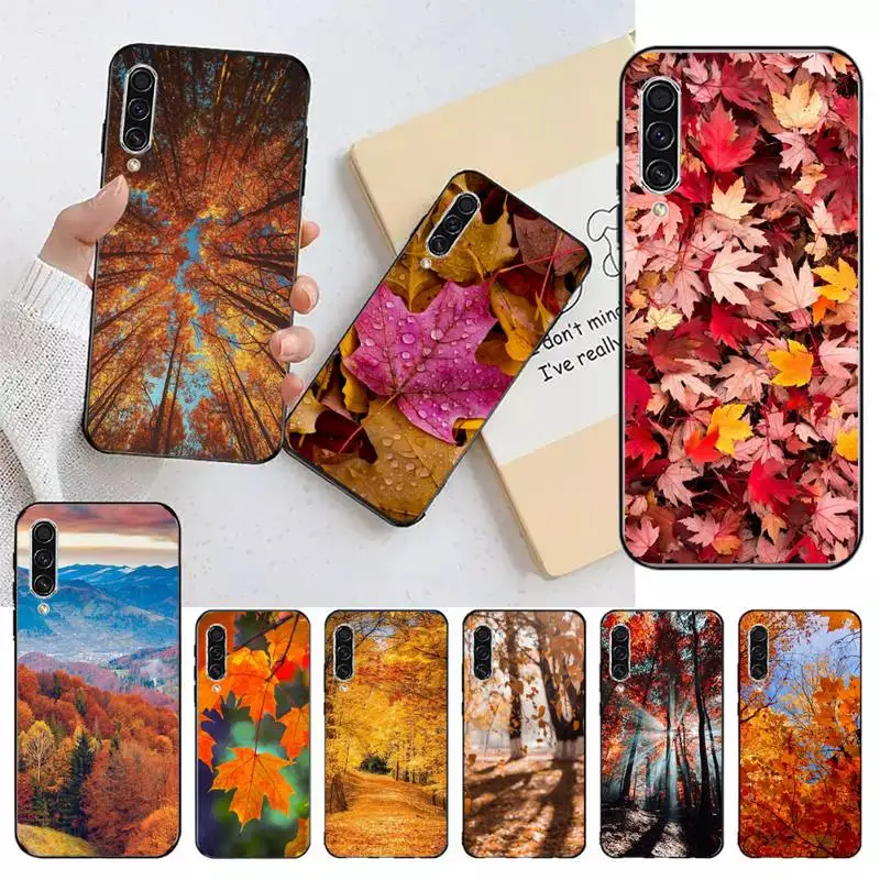 Happy Fall Autumn Leaves Custodia Per Telefono Per Samsung Galaxy A S Note 23 53 22 20 52 21 13 51 71 32 12 10 Fe Ultra Plus