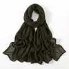 Nouveau Hijabs musulmans pour femmes écharpe mince châles unis Femme Musulman doux Viscose rayonne foulard islamique Turban bandeau 190x85 cm