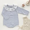 New Lace Baby Knitted Romper Autumn Girl Overall Baby Girls Romper Ruffle Long Sleeve Newborn Baby Clothes Infant Baby Jumpsuits