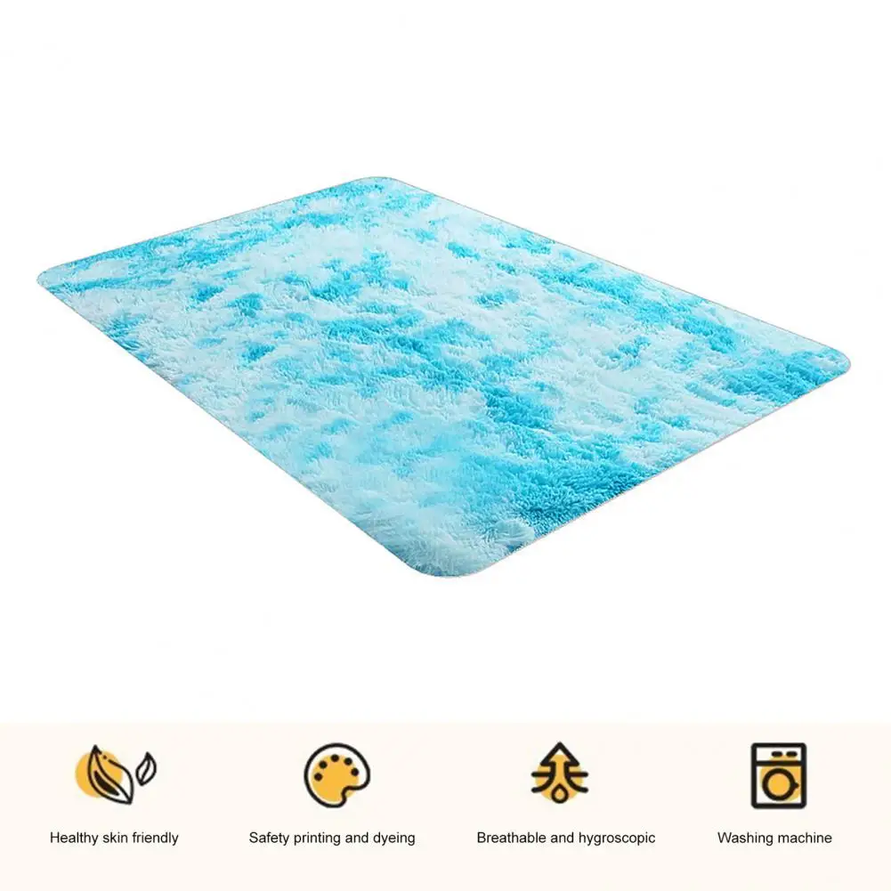 

Роскошный Коврик, плюшевый нескользящий ковер для украшения спальни, Мягкий Нескользящий ковер с износостойким дизайном для дома