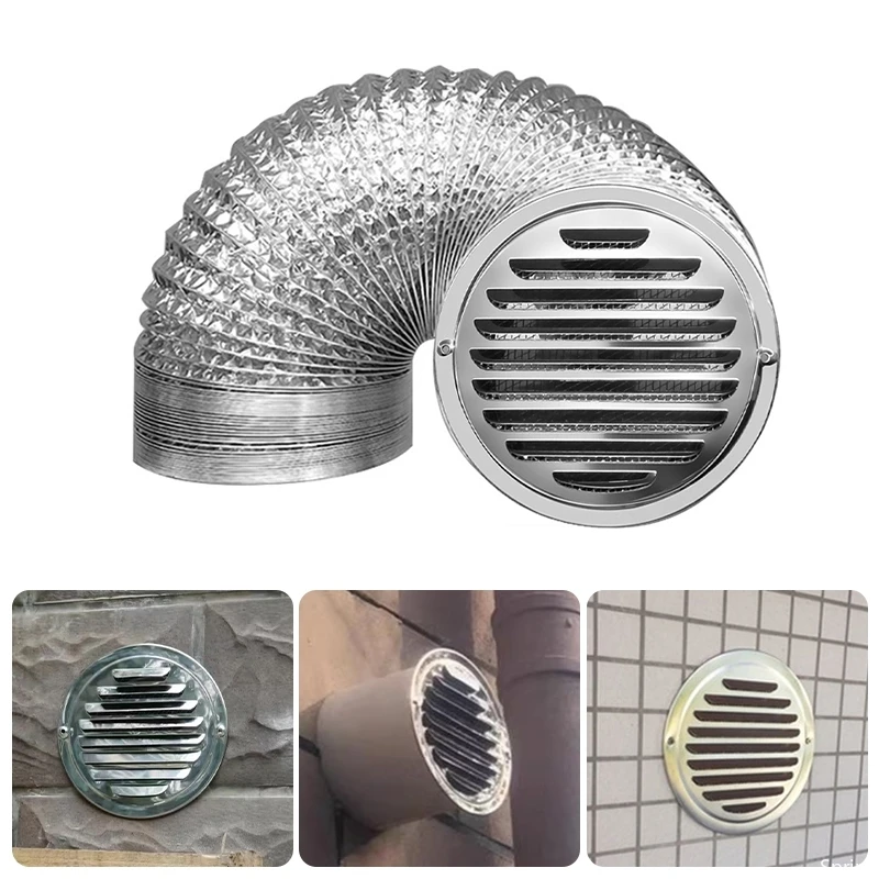 

Wall Ceiling Air Vent Grille Round Ducting Ventilation Grilles Heating Cooling Vents Cap 68/78/98/117mm Home Office Air Vent