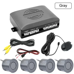 Enhanced Car Video Parking Sensor with Reverse Backup Radar and Detection System (AHD-Gray)