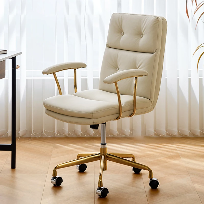 Relax Executive Office Chairs Leather Conference Modern Nordic Office Chairs White Working Silla De Escritorio Room Furnitures