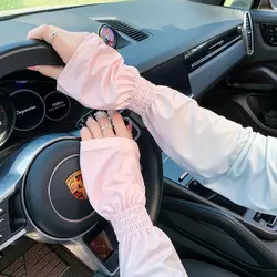 Loose Ice Silk Sun-protective Sleeve Summer Driving Arm Guard Hand Sleeve Outdoor Sports Sunscreen Sleeve Cycling Arm Cover