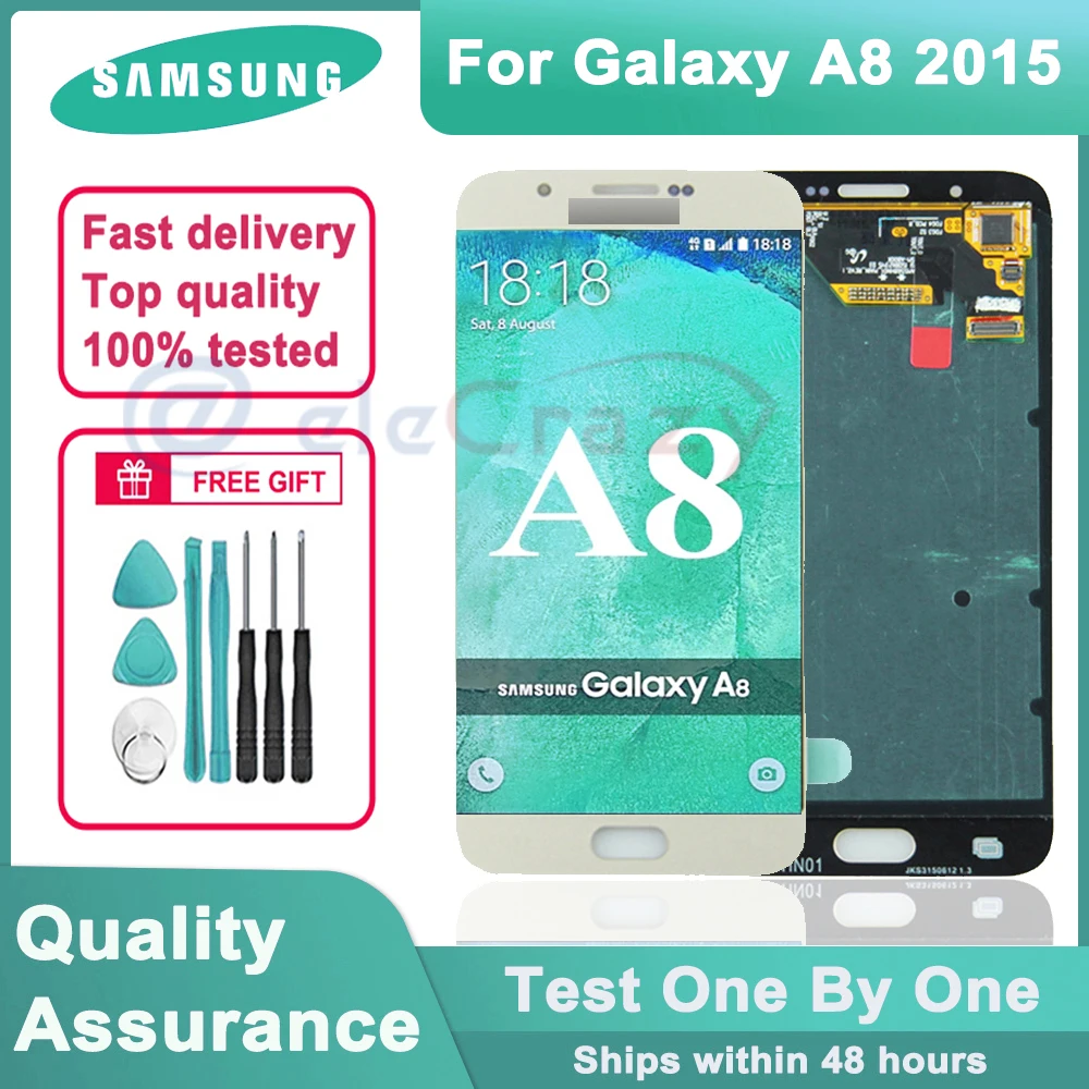

5.7" Original LCD Display for Samsung Galaxy A8 2015 A800 A8000 SM-A800F LCD touch screen digitizer assembly For Galaxy A8 2015