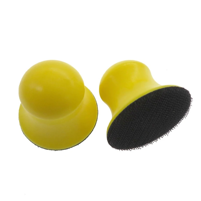 Hand Polishing Block Polishing Pad 2 Inch 50mm Polishing Pads Woodworking Sanding Disc Holder For Metal Planks Grinding Block With