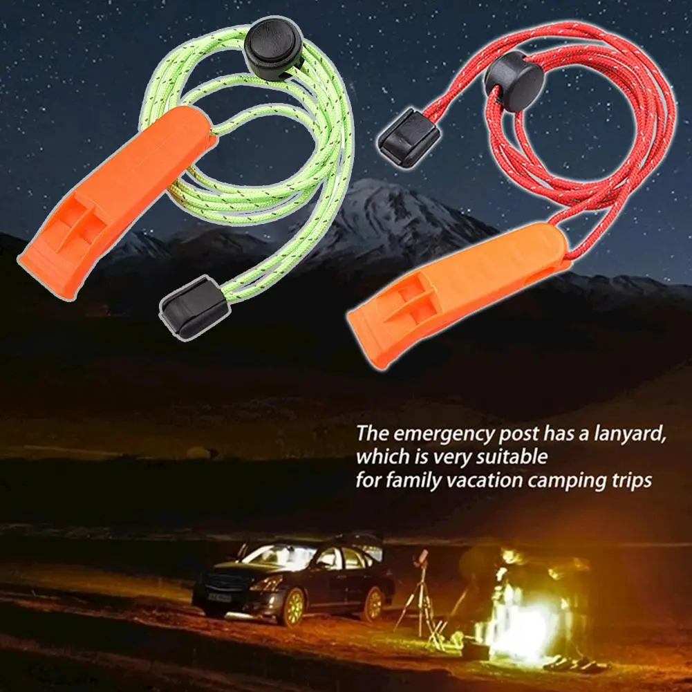 

1pc Emergency Loud Whistle Outdoor Camping Hiking Survival Rescue Whistle For Help Lightweight Portable Whistle Q2S4