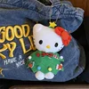 Christmas Hello Kitty Plush Toy Pendant Sanrio KT Cat Christmas Tree Dress Up Doll Keychain Decorative Bag Accessories Xmas Gift 3