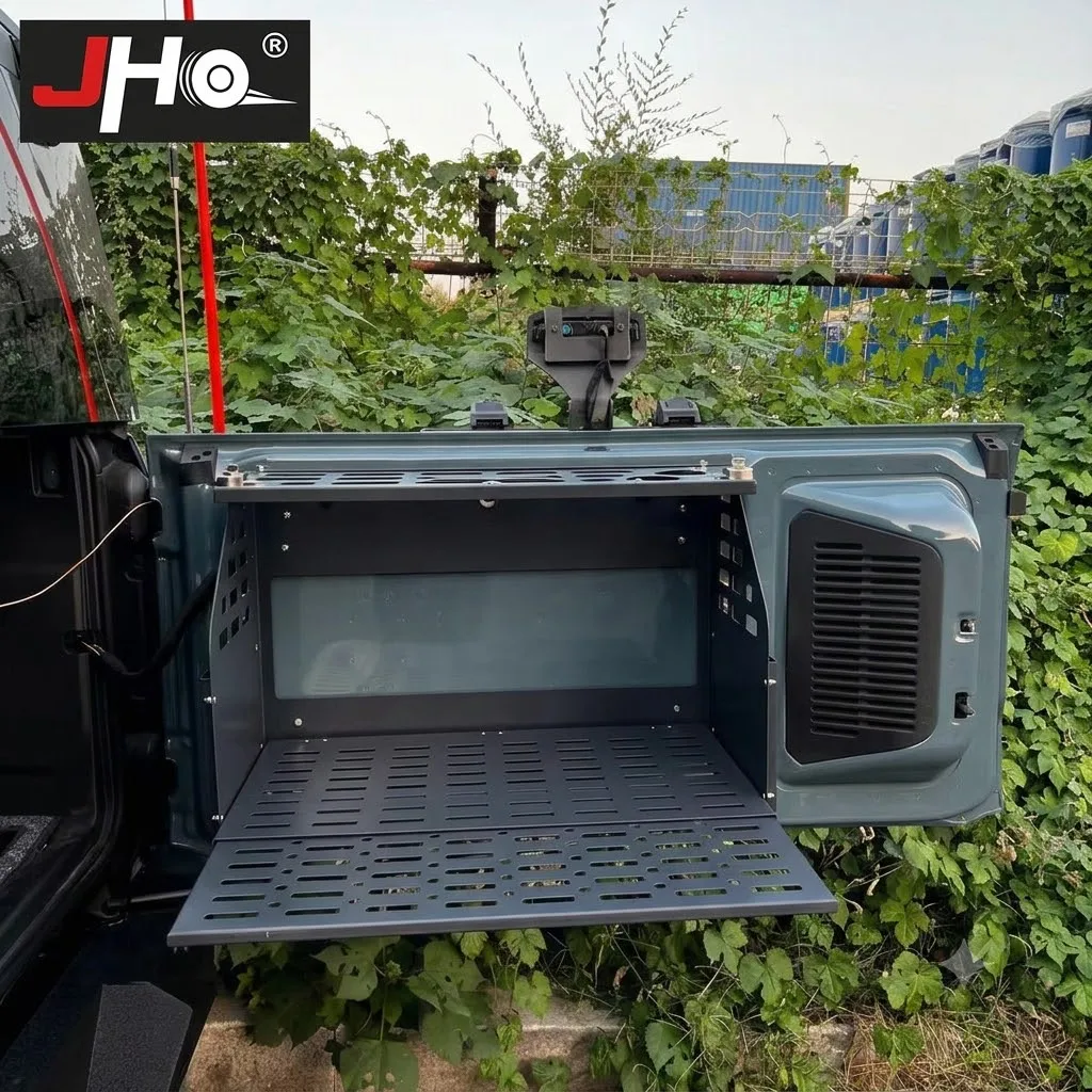 포드 브롱코 2021-2026용 JHO 테일게이트 테이블, 리어 도어 접이식 수납 랙, 다기능 확장 작업대