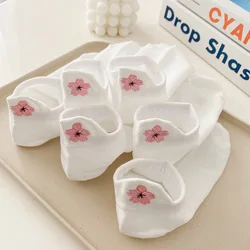 2022 New Women Socks Mesh Flower Embroidery Thin Section Fashion Simple Style Low Cut Socks Comfortable Cotton Socks Cute Socks