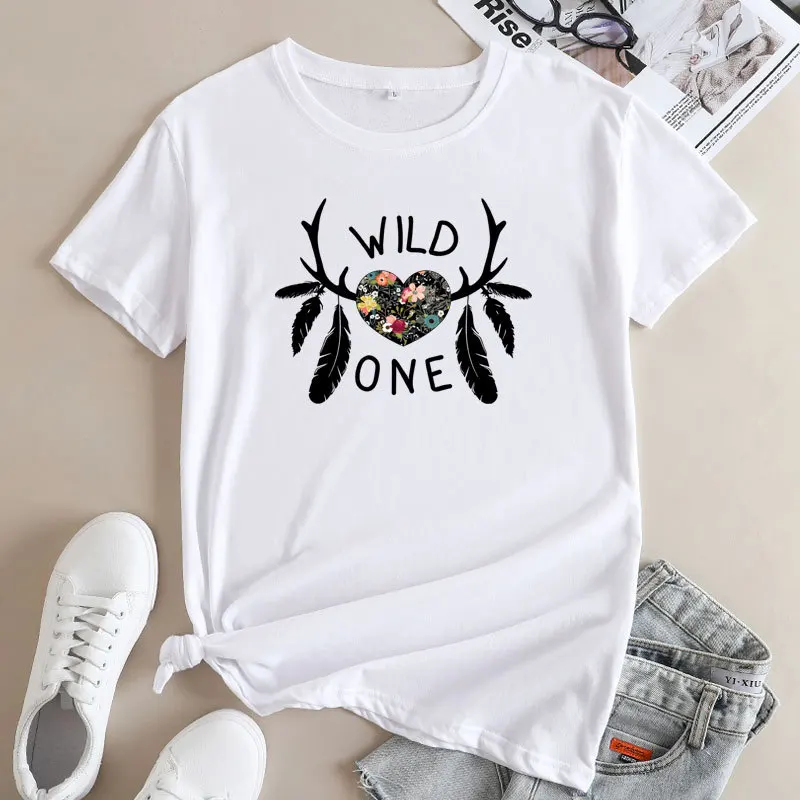 

Fashion Trend Casual Harajuku Crew Neck Ladies T shirt Women's cotton t-shirt O-Neck Plus Size 5XL Tee shirt