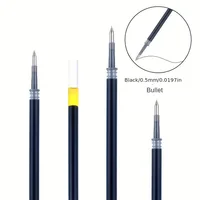M&G 0.5mm Bullet Tip Gel Pen Refill 20pcs Signature Pen Refill Gel Ink Pens Refill G-5 Blue/Black/Red/Ink Blue 2