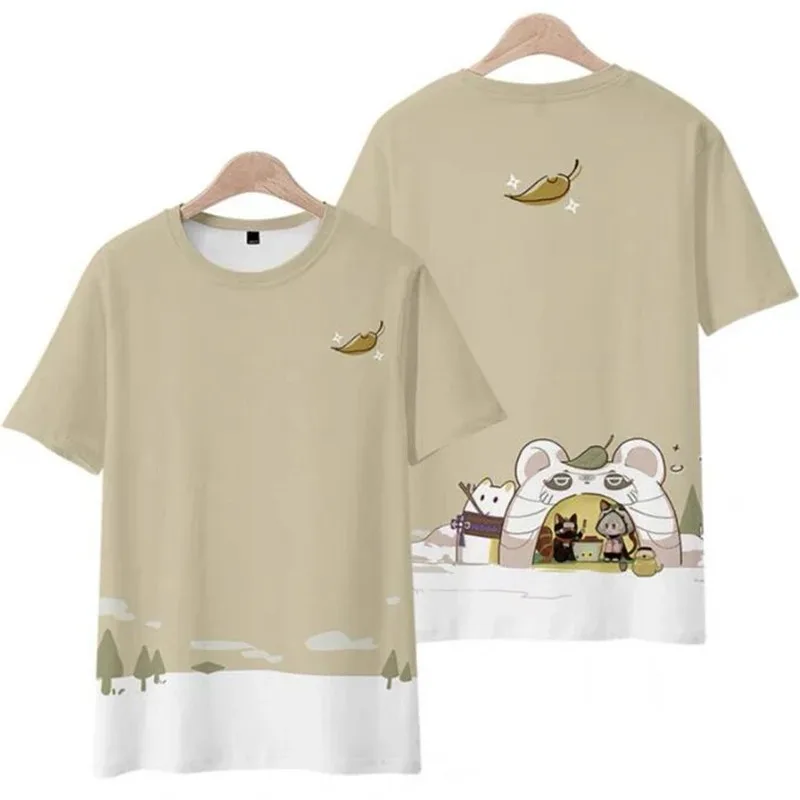 Anime game kawaii genshin impact sayu 3d t-shirts cosplay men women t-shirts tops o-neck short sleeve harajuku t-shirt