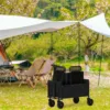 4-Wheel Foldable Garden Handcart | Heavy-Duty Cargo Transport w/ One-Hand Carry | Portable Foldable Design for Easy Storage 6