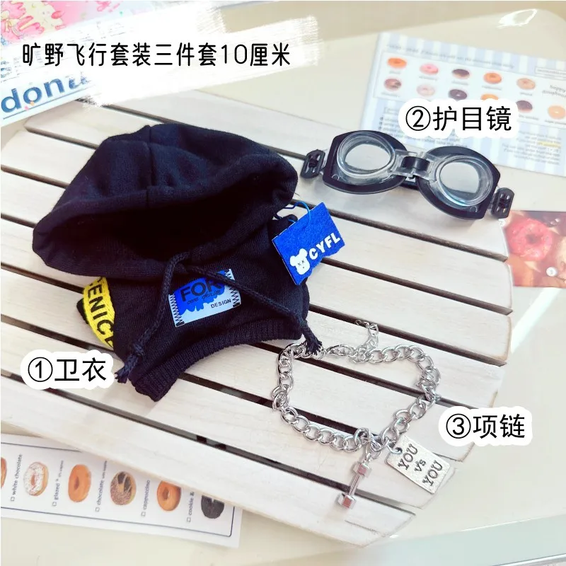 thumbnail image 1 of Ropa Labubu de 17 cm, lindo mini muñeco de peluche, accesorios, traje, mono, vestido, horquilla para el pelo para fanáticos de las muñecas Labubu, regalo para niños, 1 of 5