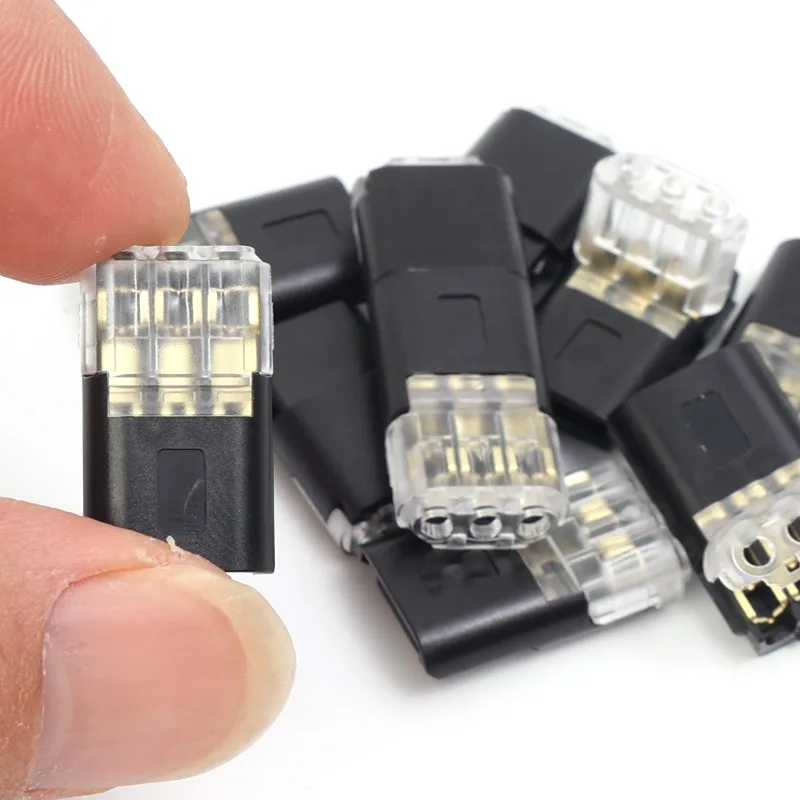 Waterproof 3-Pin Electrical Connector for Automotive Wiring (10-50 pcs)