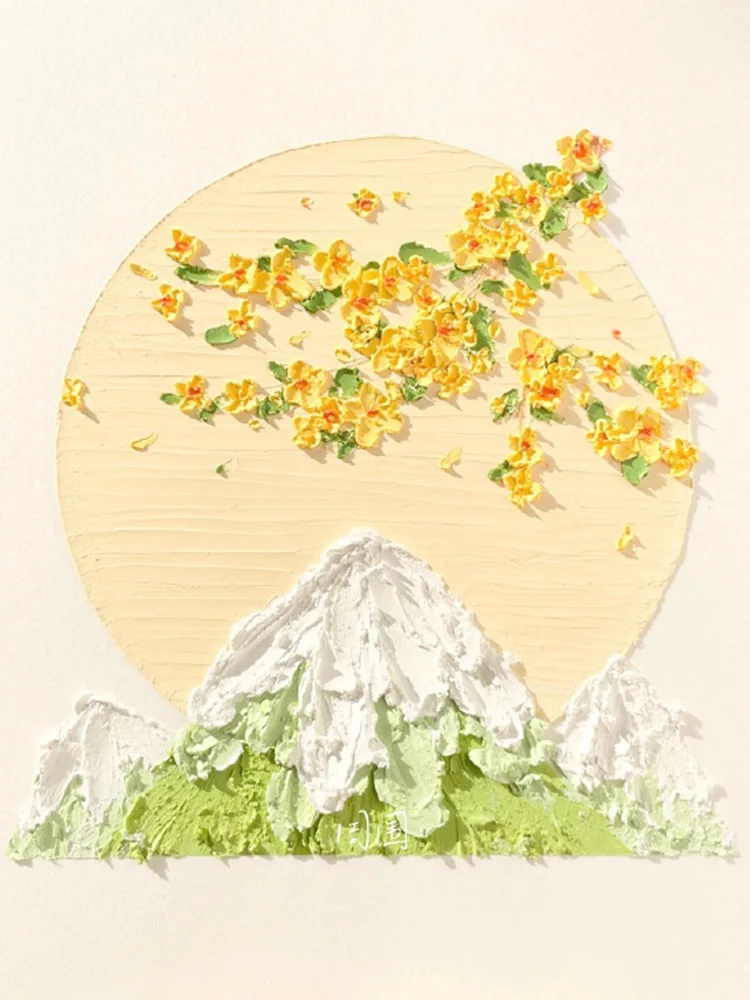 

145400 diy digital oil painting oil painting acrylic flower painting explosion hand-filled landscape painting