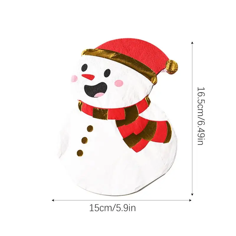 Dinner Table Napkins Holiday Table Decor Printing Paper Towel Christmas Design Paper Napkins Tableware Decor For