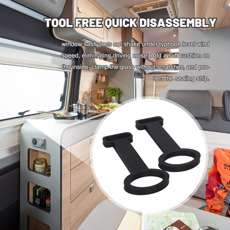 1/2/4PCS Fixator for Polyplastic Easyinstall Caravan Window Safety Plastic Lock Accessories RV Window Ventilation Limiters