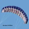 Professional Double Power Stunt Kite Dual Line 30 Meters Line 1.4m Parachute Kite Soft Flying Toy Sport Beach Kite Friend Games 6