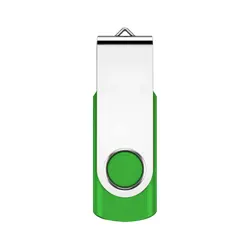 Swivel Design USB Flash Drive - Portable High - Capacity Memory Stick - 16 GB (Green)