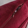 Set of1/2 Striped Velvet Throw Pillow Covers Modern Decorative Couch Soft Cozy Red Throw Pillowcases for Christmas Home Decor 2