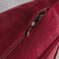 Set of1/2 Striped Velvet Throw Pillow Covers Modern Decorative Couch Soft Cozy Red Throw Pillowcases for Christmas Home Decor 2