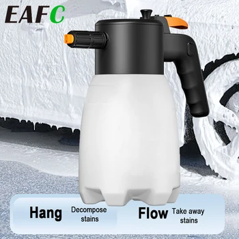 EAFC 1.7L Electric Foam Sprayer Rechargeable Car Wash Foam Generator for Auto Cleaning Foam Lance Endurance Car Washing tools 1