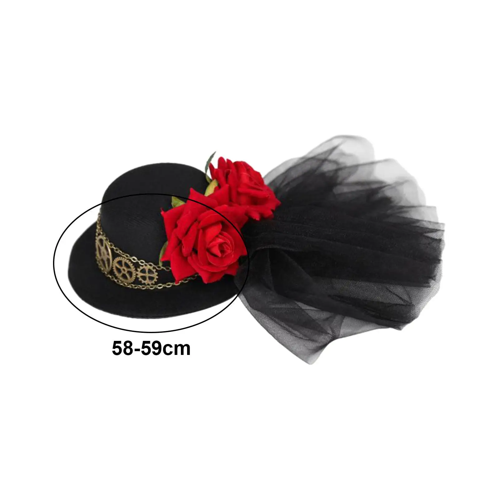 Steampunk Mini Top Hat Felt Top Hat Hairpin Dress up Costume Accessories for Dance Stage Show Cosplay Party Supplies Carnival