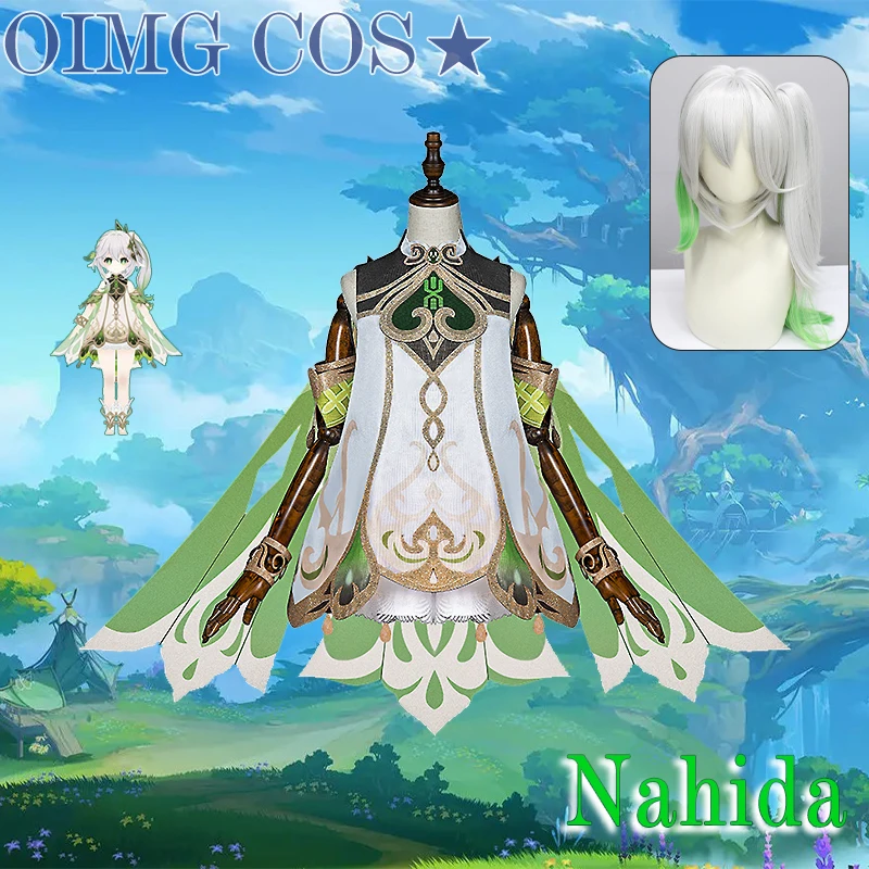 

Genshin Impact Nahida Cosplay Costume Adult Kids Carnival Uniform Anime Halloween Costumes Women Lesser Lord Kusanali