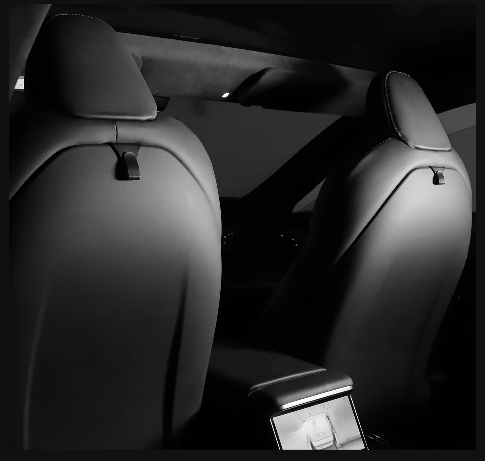 LUCKEASY for Tesla Model X S 2024 2026 Front Seat Backrest Hook Sundries Storage Organizer Convenient Hanging Hook Accessories