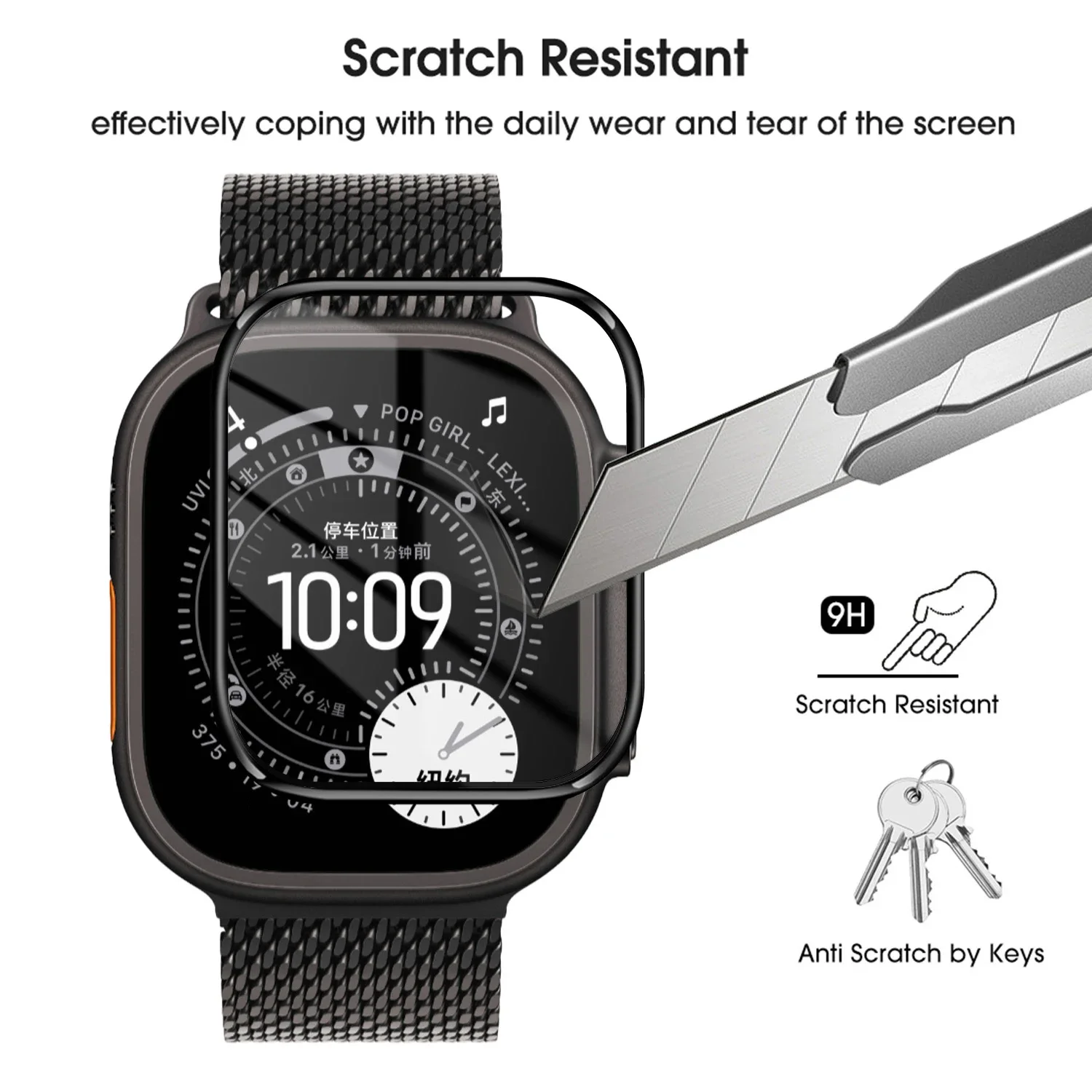 Soft PMMA Protective Films for IWatch Ultra 3/2/1 3D Curved Screen Protector HD Flexible Film for Apple Watch Ultra 3 2 1 49MM