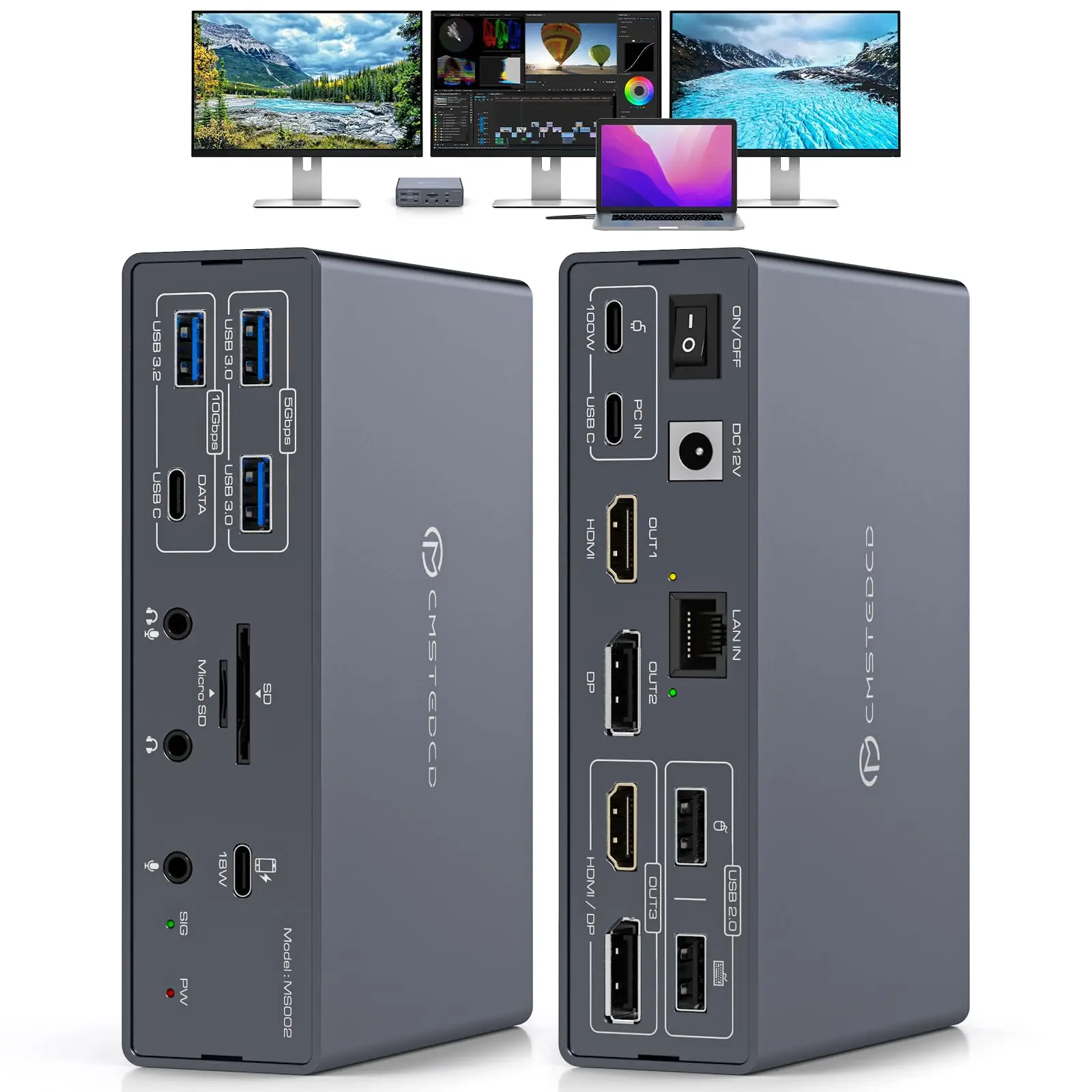 Displaylink ドッキングステーション 4K トリプルモニター MacBook M1