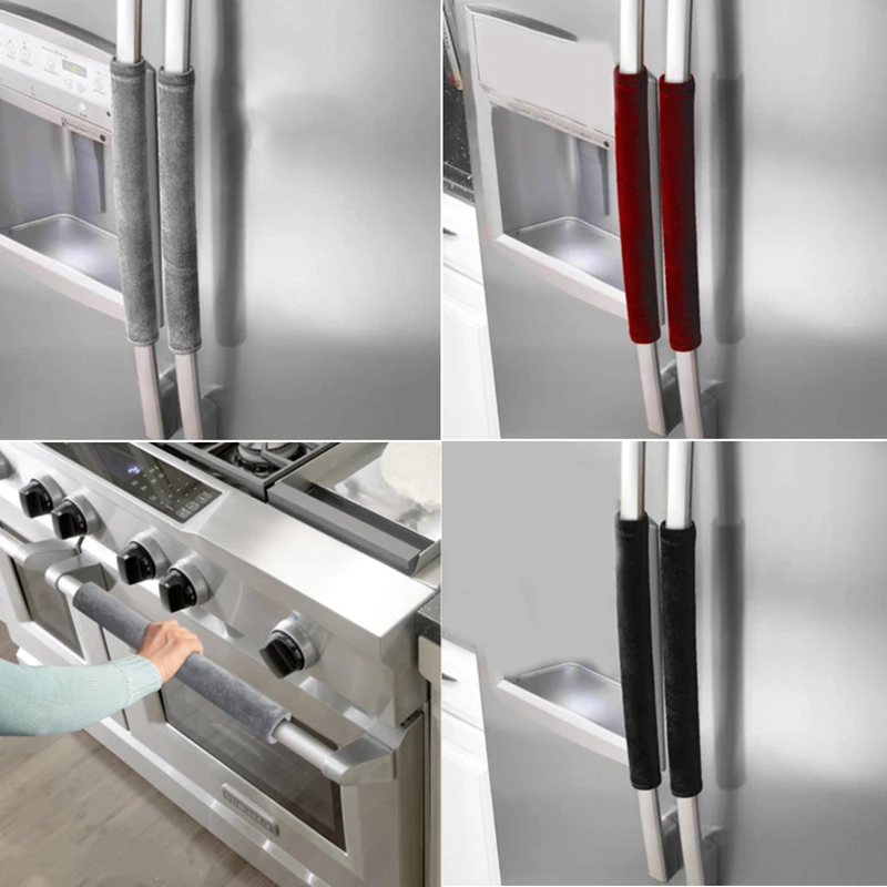 2Pcs-Soft-Velvet-Cloth-Refrigerator-Door-Handle-Anti-static-Keep-Handle ...