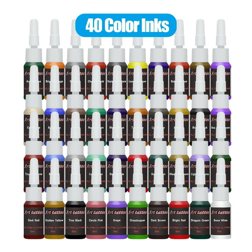 Dragonhawk Art Tattoo Ink 40/56/20/10 Color Inks Tattoo Supplies 5ml/bottle Complete Supplies Ink Color Set tattoo ink tattoo ink pigment tattoo ink kit