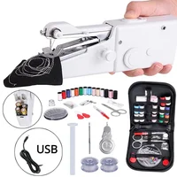 Portable Sewing Machine Manual Domestic Sewing Machine Presser Foot Handheld Rope-free Electric Quick Build DIY Apparel Supplies 1