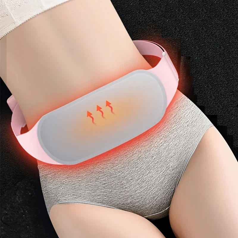 Portable cordless heating pad, electric belt device, fast heating pad, back or abdomen heating pad, suitable for women and girls uonlytech electric heated foot warmer boots rechargeable soft food heating shoes fast heating pad warm booties men women