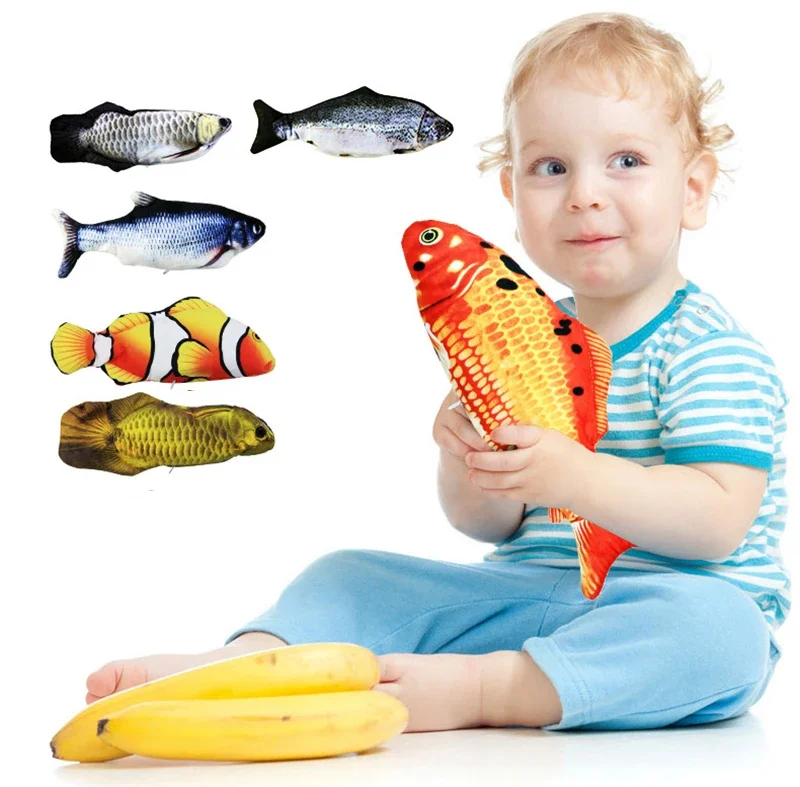 Rechargeable Electric Baby Sleeping Fish Toy for Electric Interactive Toy