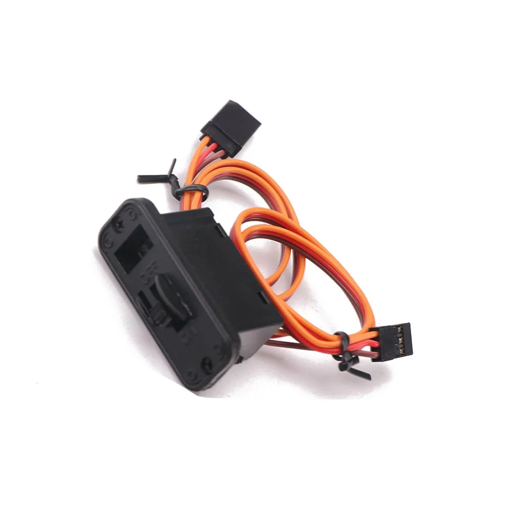 

RC Switch Connectors Heavy Duty RC Switch with LED Display JR RC On Off Connectors Aircraft Model Switch for Receiver
