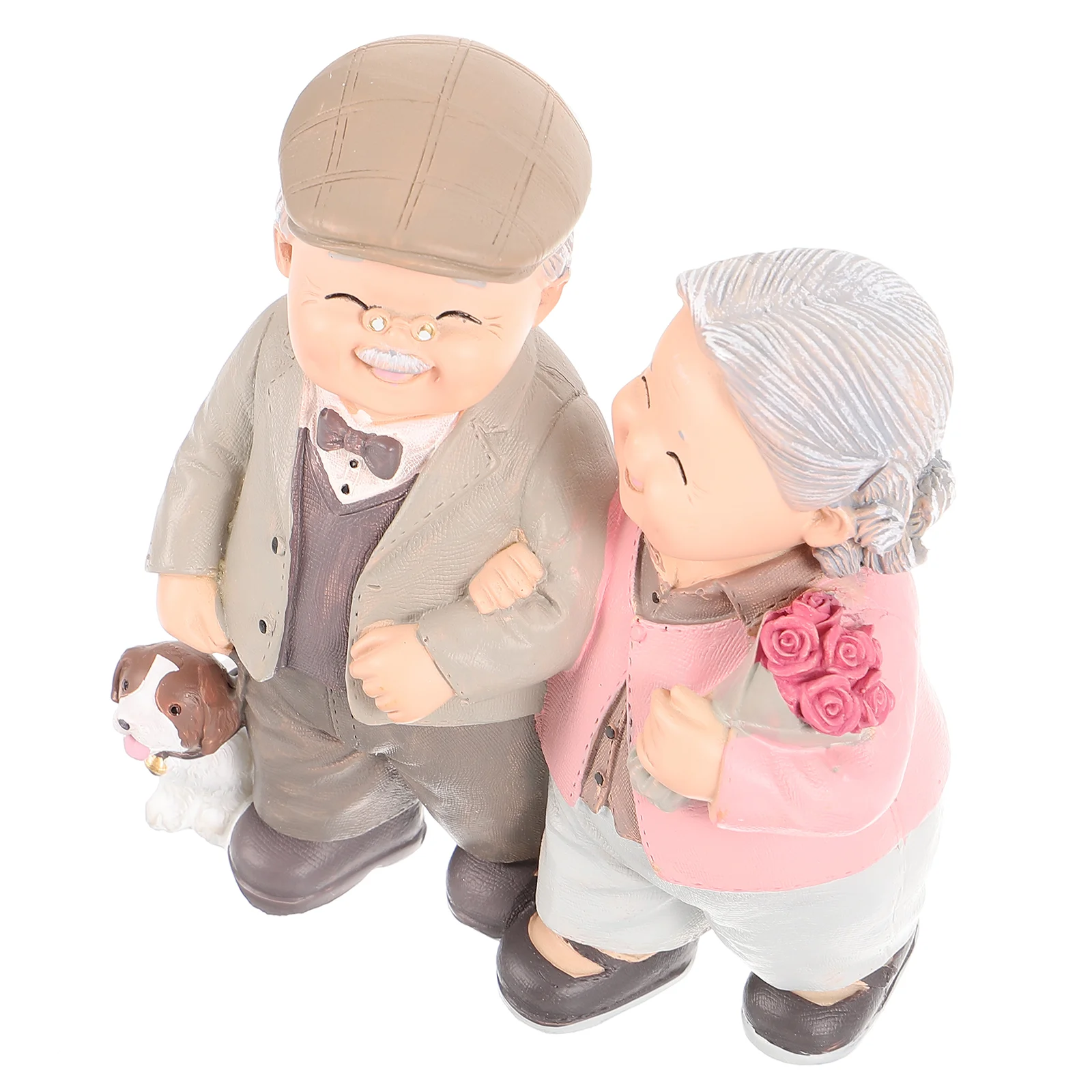 

Couple Wedding Statue Elderly Anniversary Figurine Figurines Toppers Grandparents Love Sculpture Cakes Age Old Parents The Bride